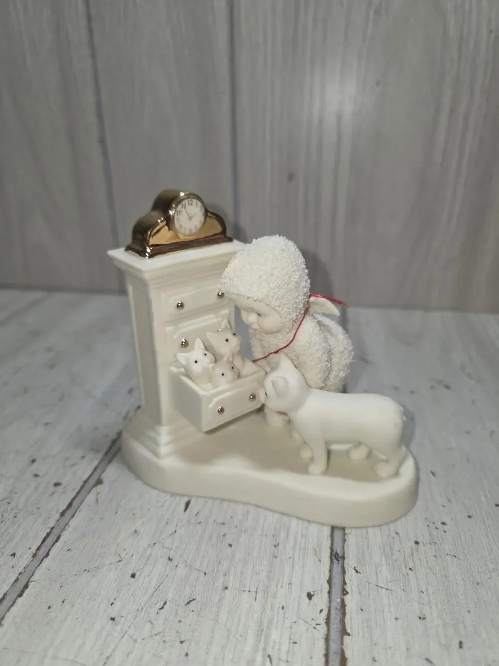 Vtg Department 56 Snowbabies Purr-fect Surprise Cat Kittens #69709 NWT